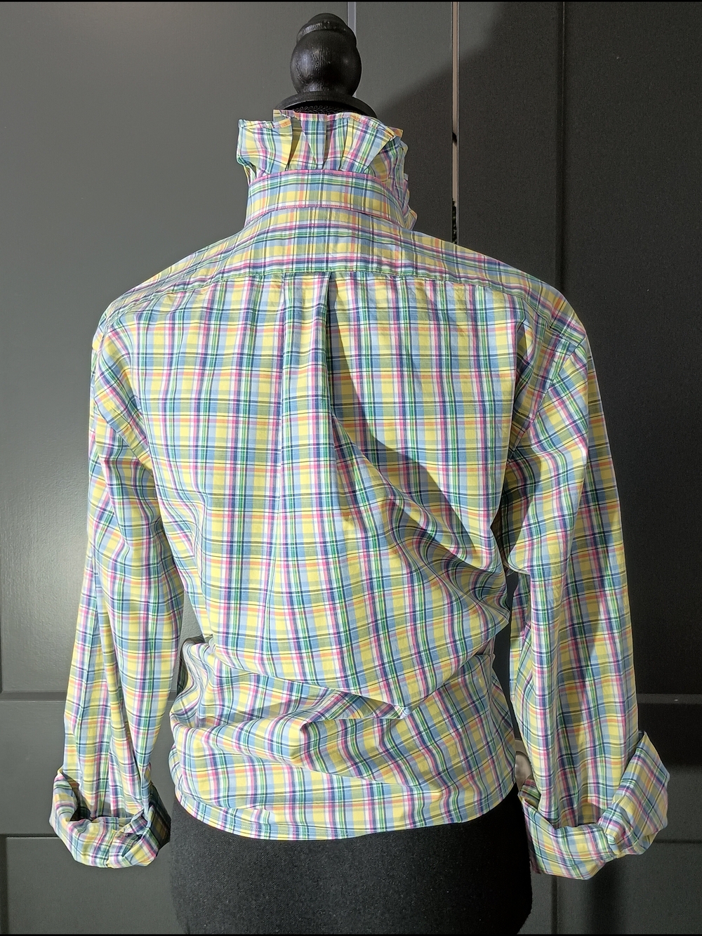 Upcycled Women's Ralph Lauren Ruffled Collar Shirt - Picture 5 of 7